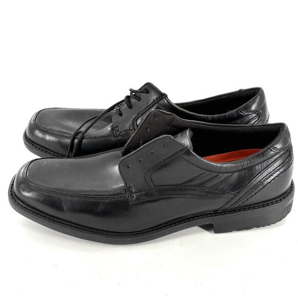 Rockport Mens Oxford Dress Shoes 11.5 Black Leather Lace Up Comfort Career Work main image 7